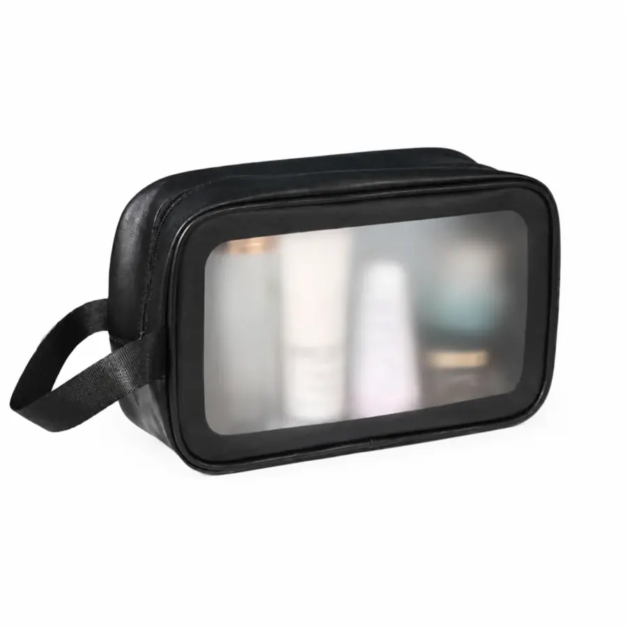 Necessaire com visor em PVC transparente para brinde