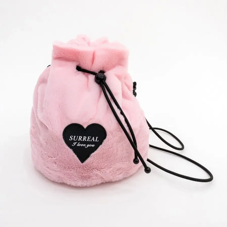 Bucket Bag Pelúcia Rosa — LS Confecções