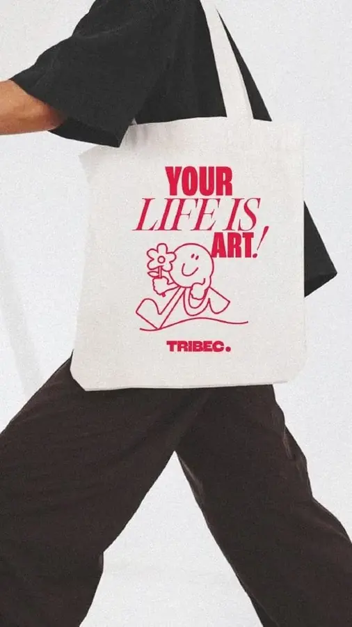 Ecobag personalizada de algodão com estampa para brindes corporativos